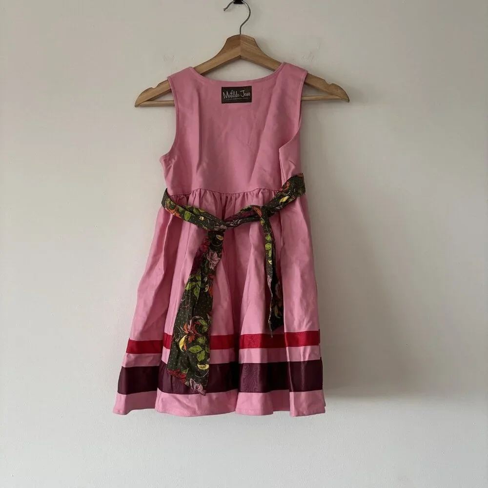 Matilda Jane Paint By Numbers Calypso Dress Girls Pink Red Twirl Size‎ 8 Party
